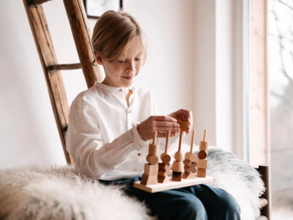 Wooden Story Montessori Stapelblokken Naturel - Image 2