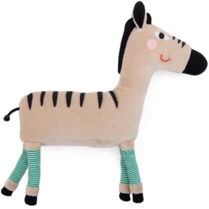 Moulin Roty Knuffelzebra met rammelaar