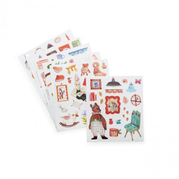 Moulin Roty Les Minouchkas Kleurboek met Stickers - Image 3